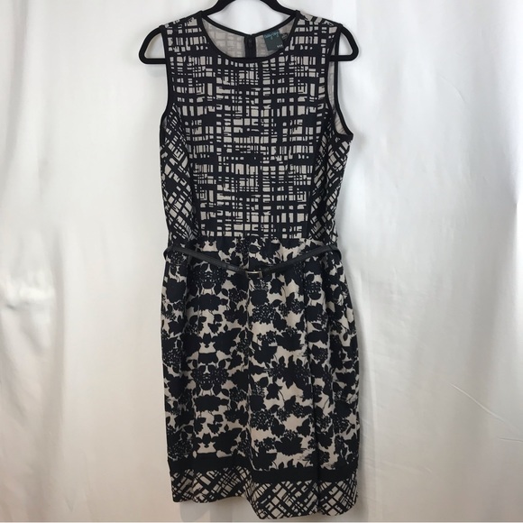 Gabby Skye Tan/Black Mixed Print Dress - Picture 9 of 16